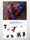 Spider-man Miles Morales wall calendar 2025