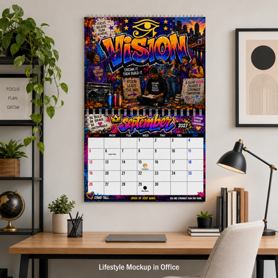 Words of Power 2027 Wall Calendar — 12 Months of Bold Art & Daily Motivation