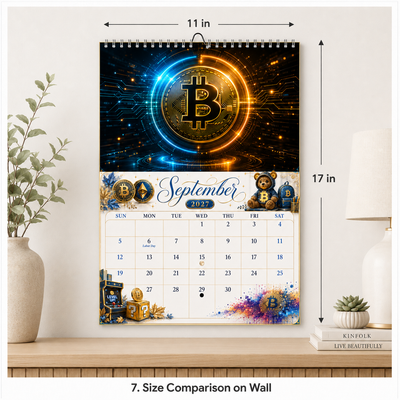 Bitcoin Is King Wall Calendar 2027