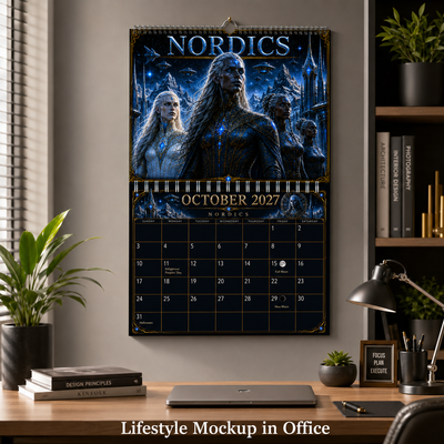 Alien Races Calendar 2027 — 12 Cosmic Civilizations | 11x17 Spiral-Bound Wall Calendar