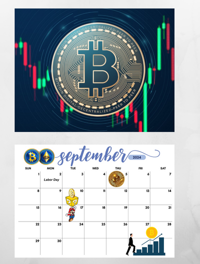 Bitcoin is king Wall calendar 2024