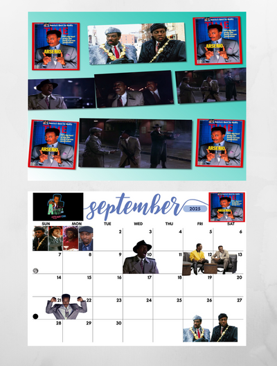 BLACK 90’s TV SHOWS 2025 Wall Calendar