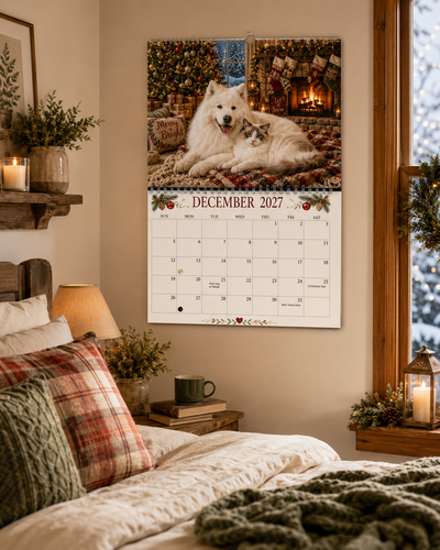 Cozy Companions Wall Calendar 2027 – Dogs & Cats