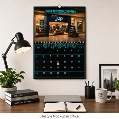 Retro Mall Memories Wall Calendar 2027
