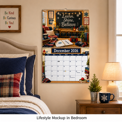 April 2027 teacher wall calendar with spring break and testing schedule