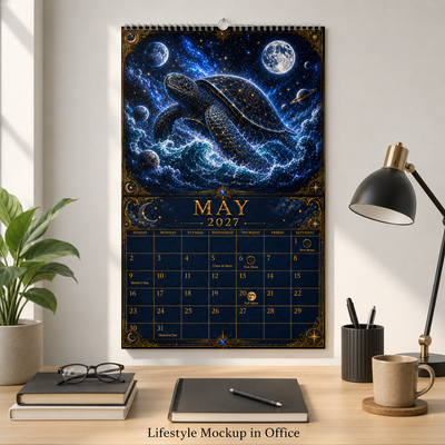 Galactic Animal Spirits 2027 Wall Calendar