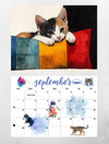 Cats wall calendar 2025