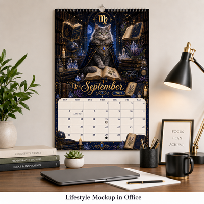 Celestial Cats & Mystical Whiskers Wall Calendar 2027