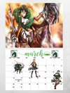 Attack of Titans calendar