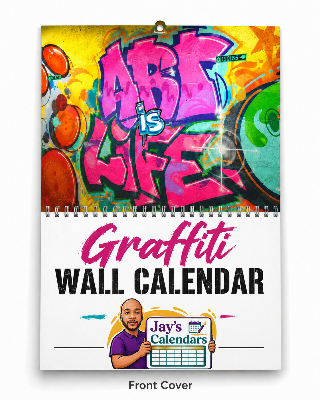 Graffiti Wall Calendar 2027 – Art Is Life | 12 Months of Bold Urban Street Art