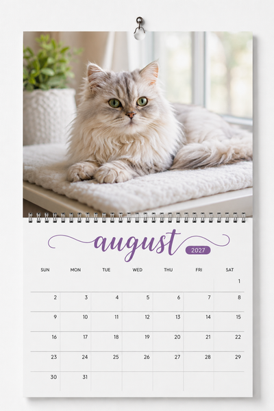 Custom Made 2027 Wall Calendar