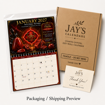Chakra and Crystals Wall Calendar 2027