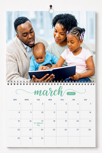 Custom Made 2027 Wall Calendar
