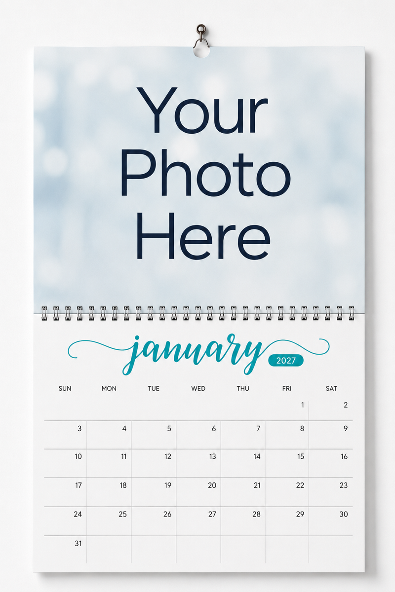 Custom Made 2027 Wall Calendar