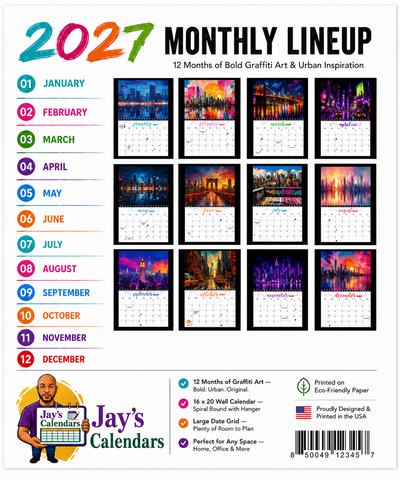 City View Wall Calendar 2027