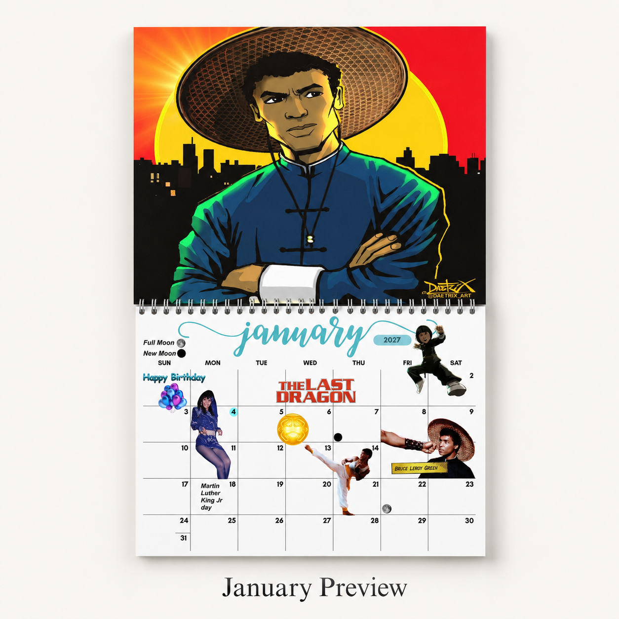 The Last Dragon Wall Calendar 2027