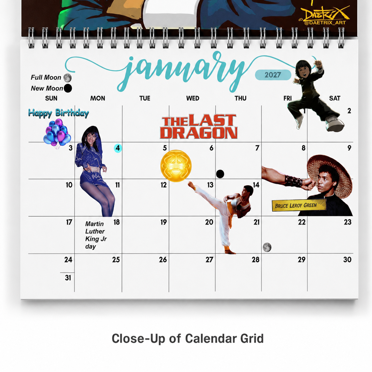 The Last Dragon Wall Calendar 2027