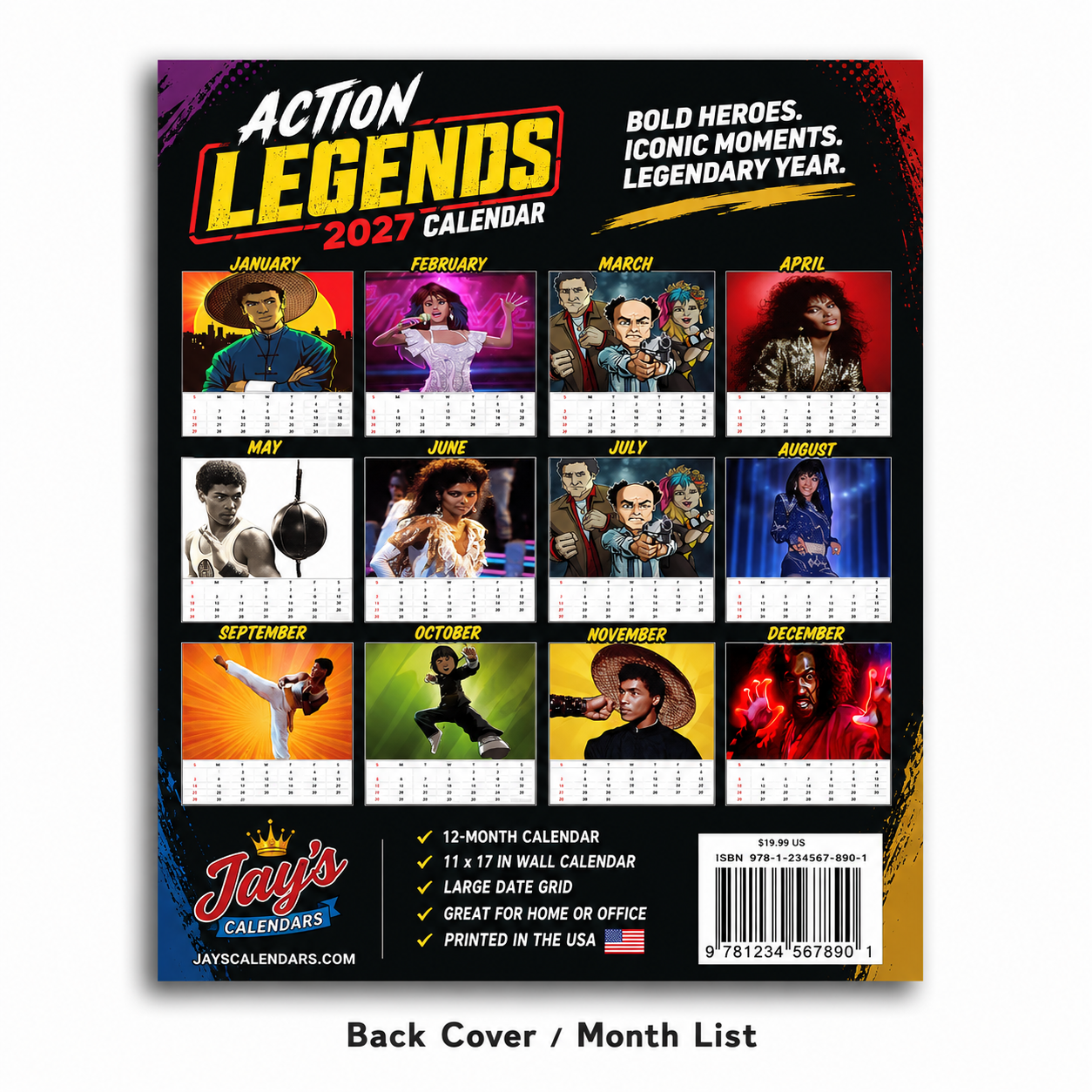 The Last Dragon Wall Calendar 2027