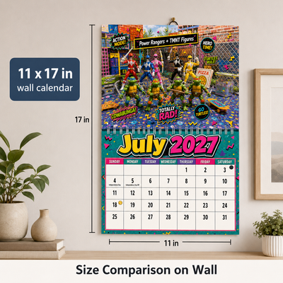 90s Nostalgic Toys Wall Calendar 2027