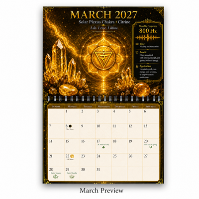 Chakra and Crystals Wall Calendar 2027