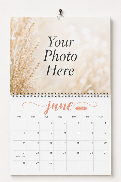 Custom Made 2027 Wall Calendar