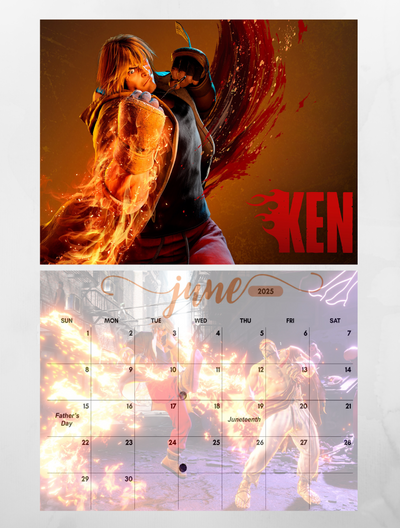 Street Fighter 6 Wall Calendar 2025