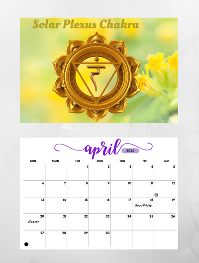 Chakra 2025 Wall Calendar