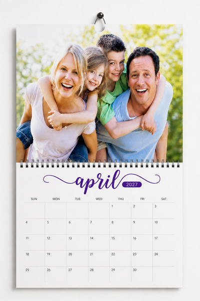 Custom Made 2027 Wall Calendar