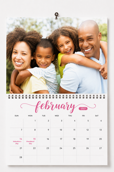 Custom Made 2027 Wall Calendar
