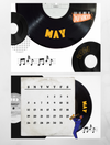 vinyl  Wall Calendar 2024