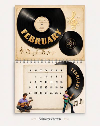 Vinyl Wall Calendar 2027