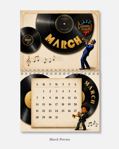 Vinyl Wall Calendar 2027