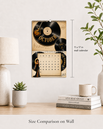 Vinyl Wall Calendar 2027