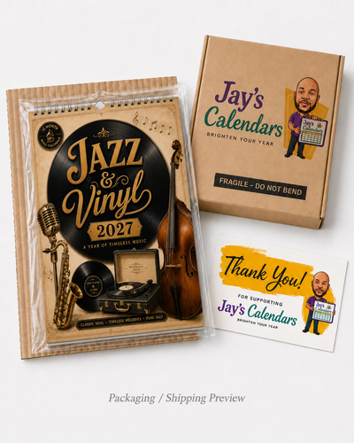 Vinyl Wall Calendar 2027