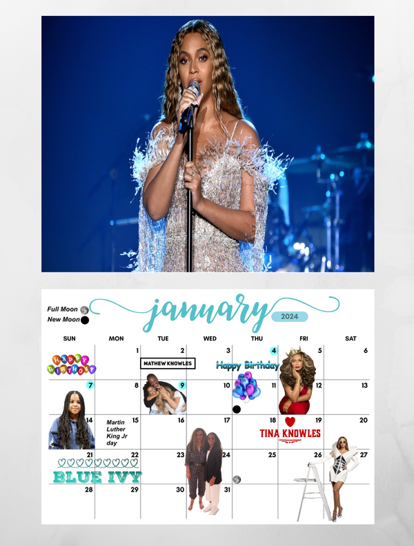 Beyonce Calendar November