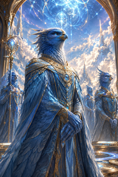 Alien Races 2027 - Blue Avian Beings