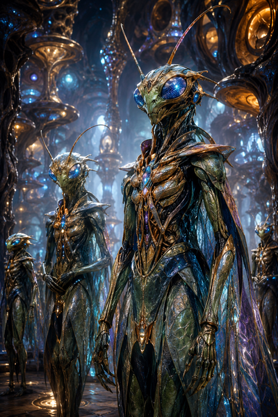 Alien Races 2027 - Crystal Insectoid Warriors