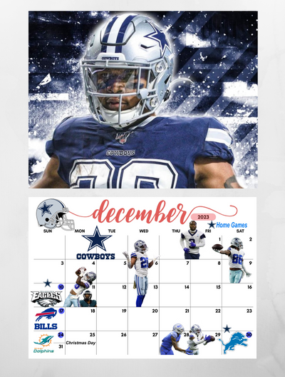 Dallas Cowboys Wall Calendar 2023 -2024