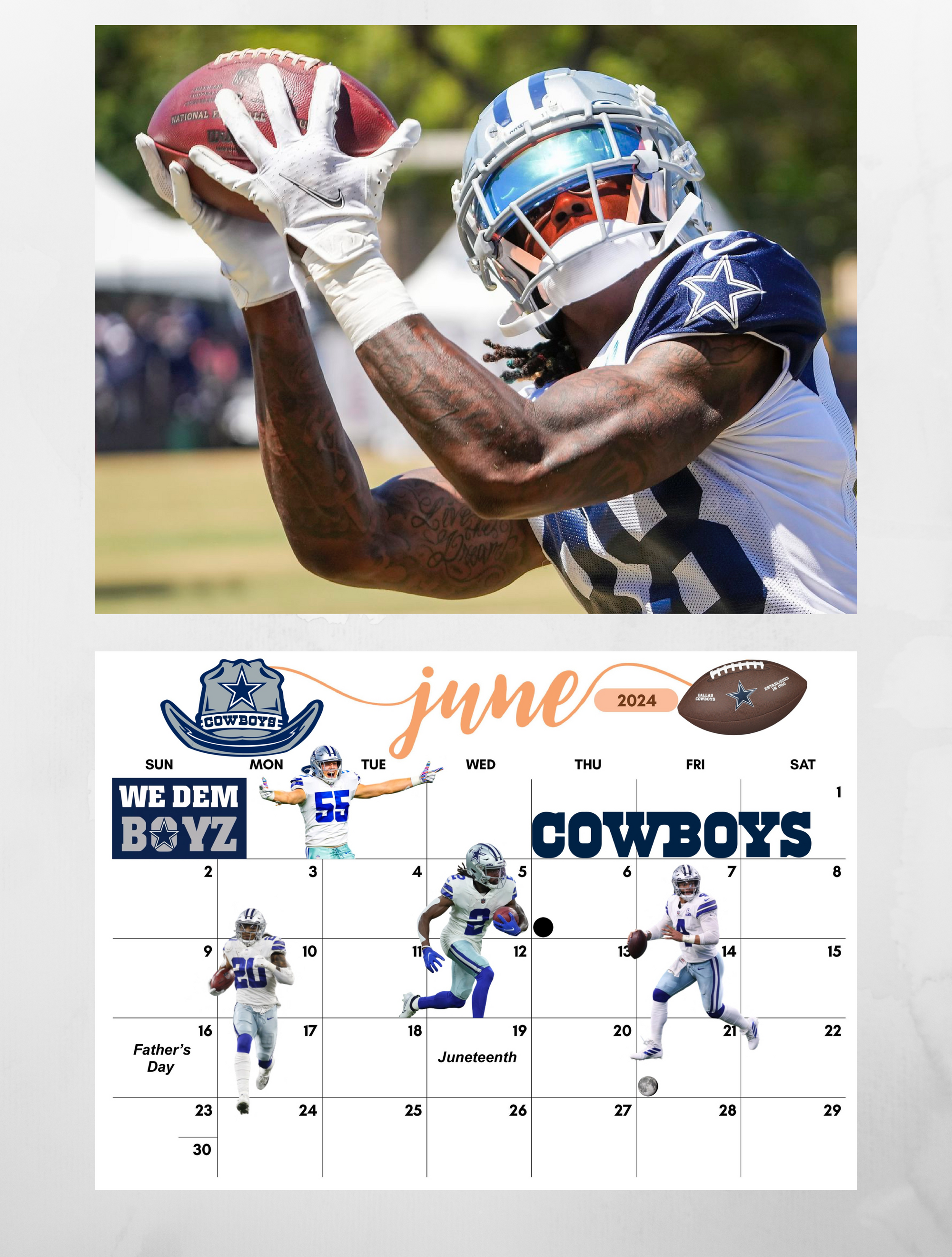 Dallas Cowboys Wall Calendar 2023 -2024 - Jays Calendars