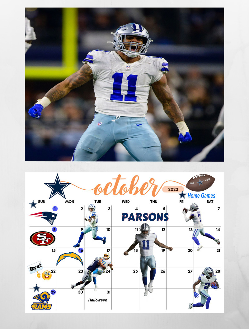 Dallas Cowboys Wall Calendar 2023 2024 Jays Calendars