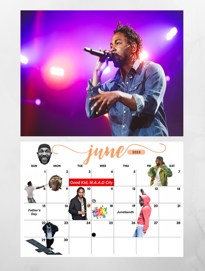 kendrick Lamar calendar